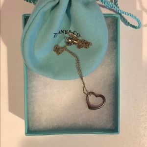 Tiffany & Co Elsa Perretti Open Heart Necklace NEW